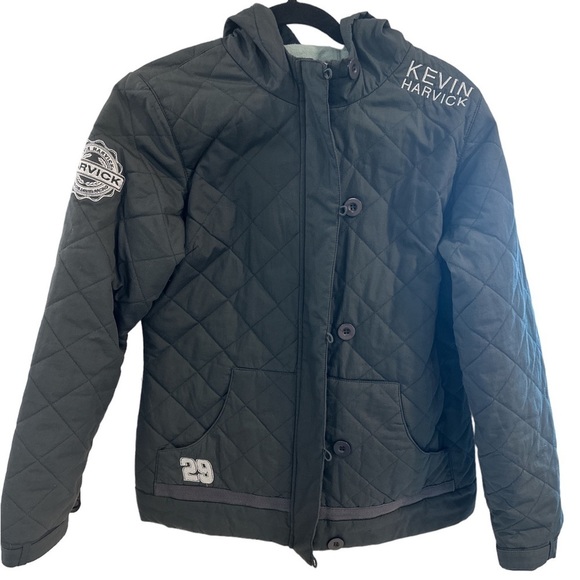 NASCAR Women’s‎ Jacket Over the Wall. Kevin Harvick  Excellent Gray Size Medium - Picture 1 of 7